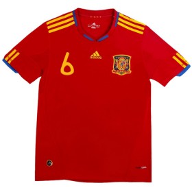 Spanien A. Iniesta 6 2010 Retro Hjemme - Fodboldtrøjer (S/S)